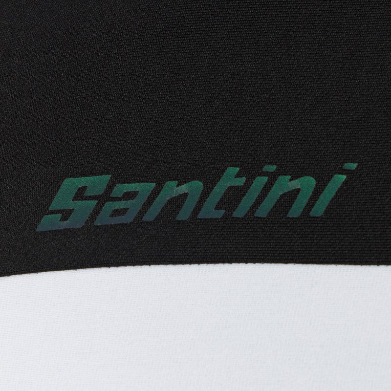 Felpa da ciclismo Santini Adapt bianco/nero da uomo 3