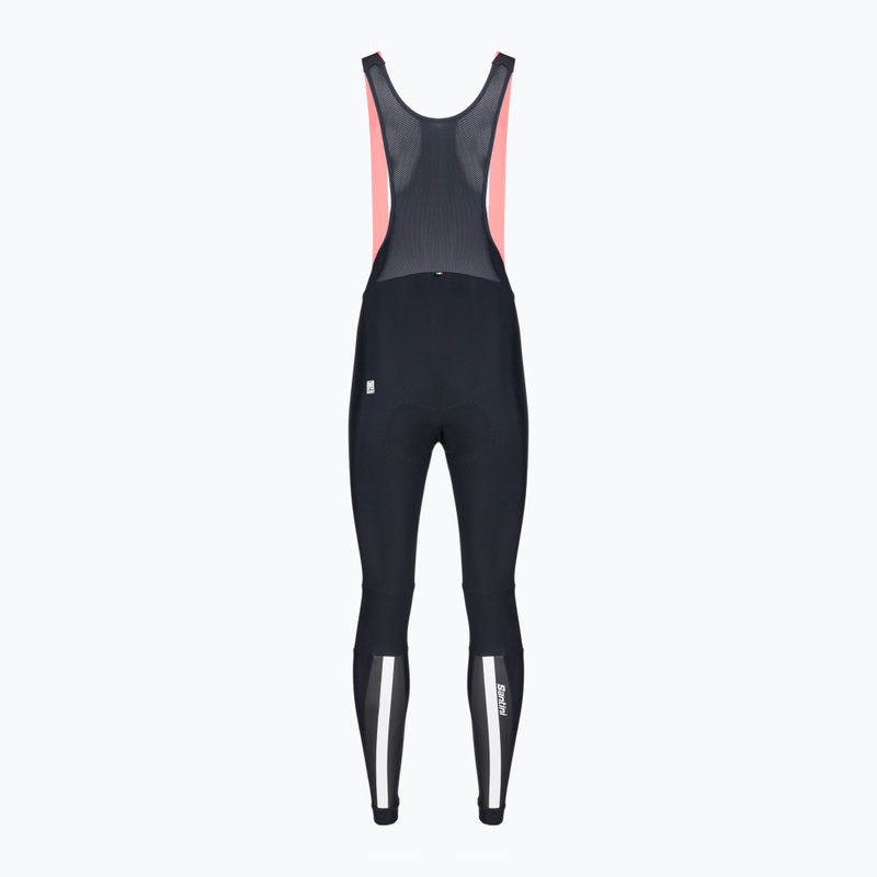 Pantaloni da ciclismo da donna Santini H20 Nimbus nero 2