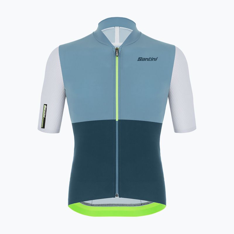 Maglia da ciclismo Santini Redux Istinto fluor verde da uomo