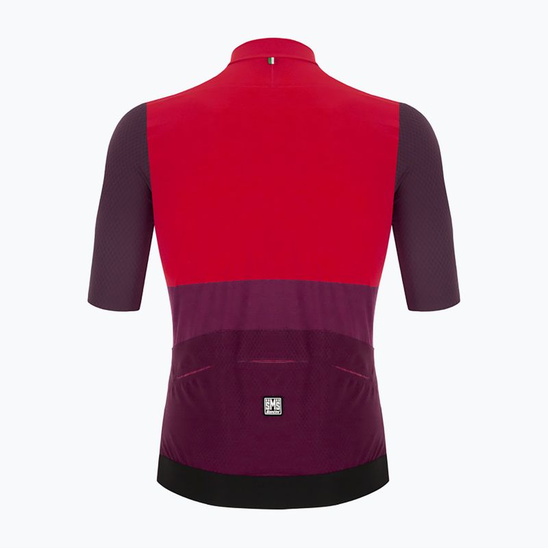 Maglia da ciclismo Santini Redux Istinto rossa da uomo 6