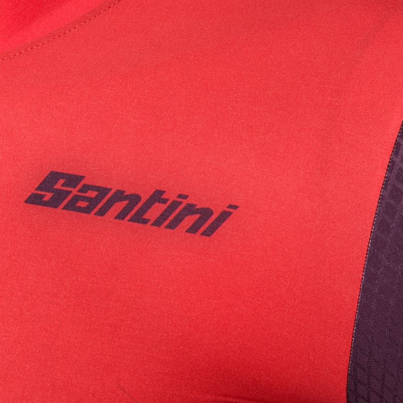 Maglia da ciclismo Santini Redux Istinto rossa da uomo 3