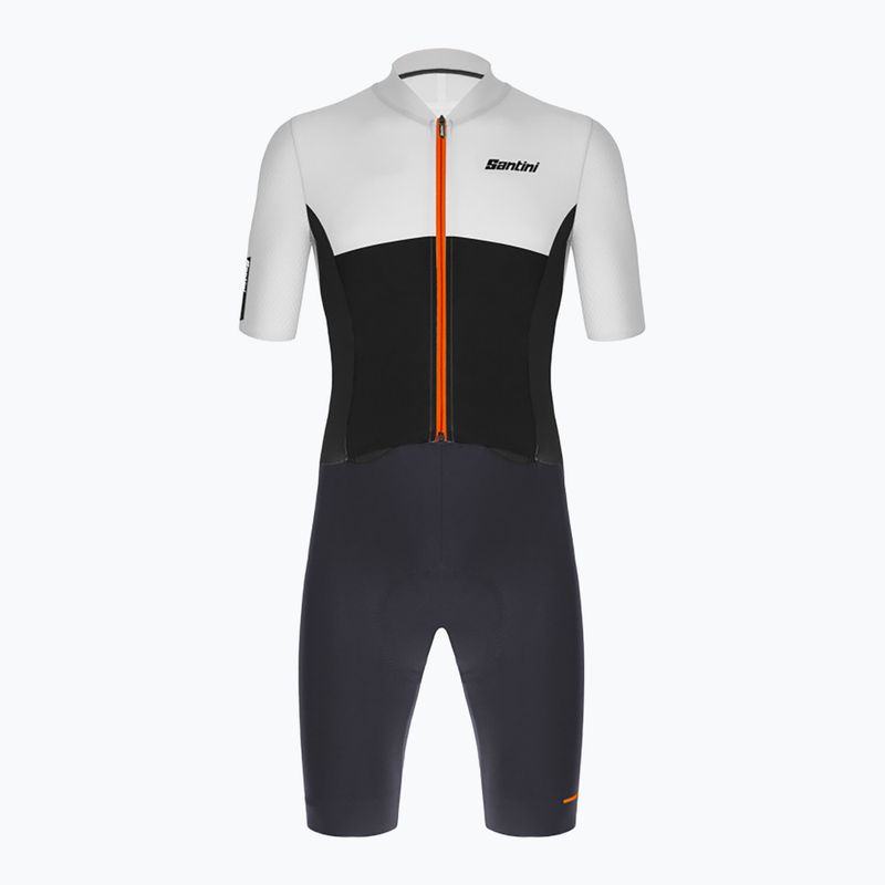 Tuta da ciclismo da uomo Santini Redux Istinto grigio