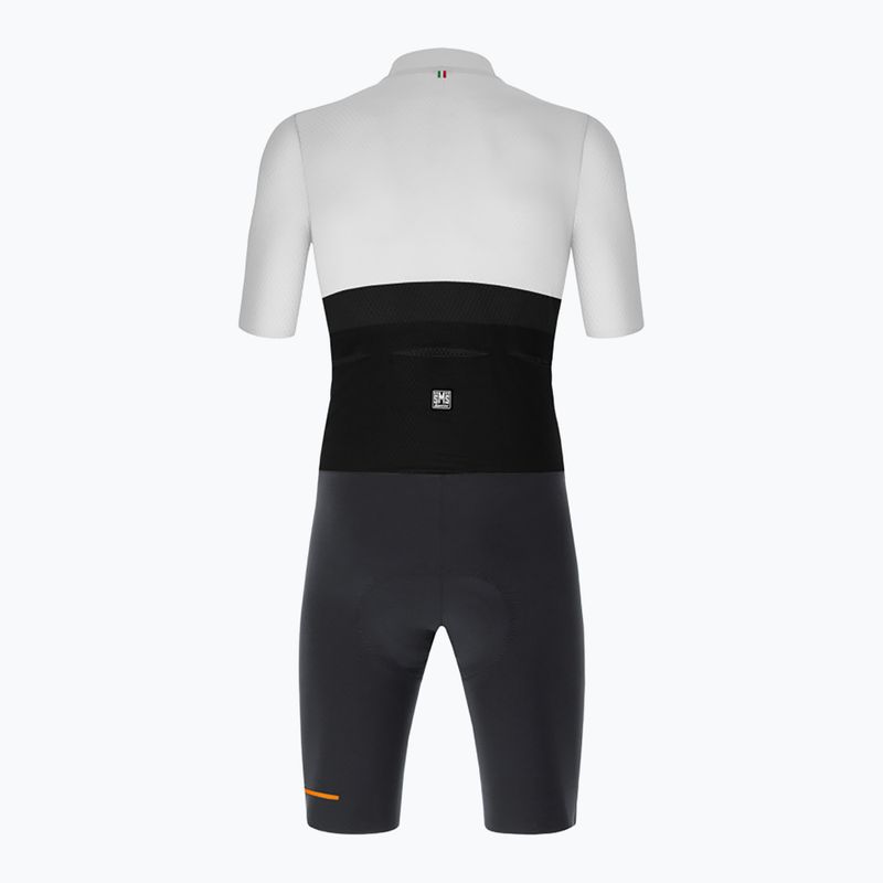 Tuta da ciclismo da uomo Santini Redux Istinto grigio 2