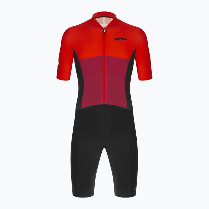 Tuta da ciclismo Santini Redux Istinto nera da uomo