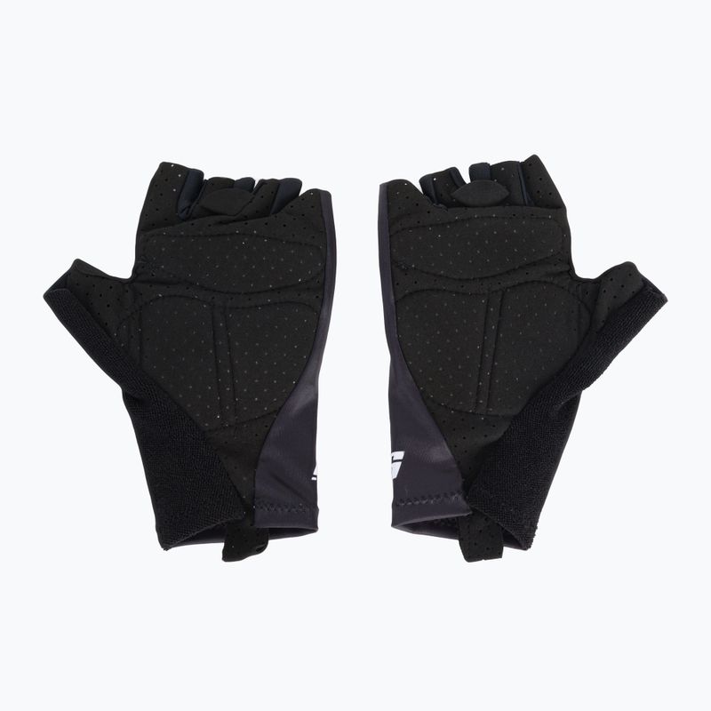 Guanti da ciclismo Santini Istinto bianco/nero 2