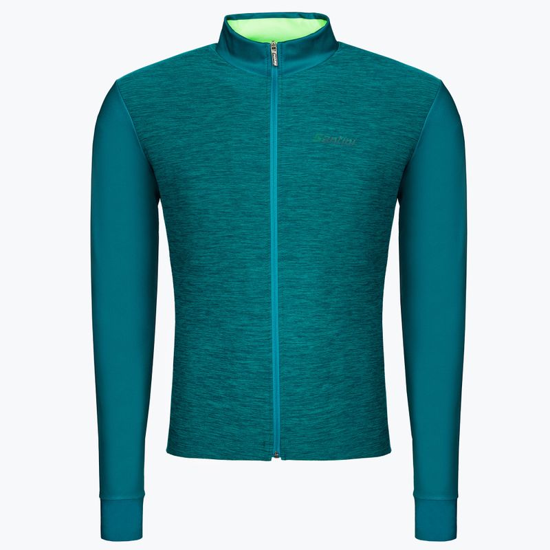 Santini Colore Uomo manica lunga da ciclismo verde inverno