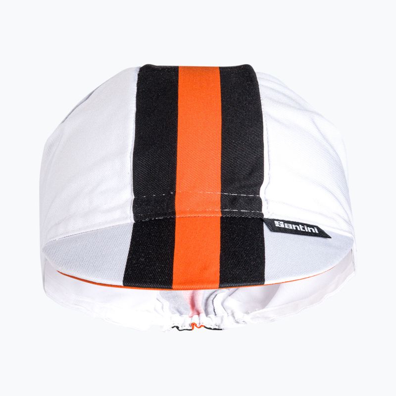 Cappellino da ciclismo Santini Bengala bianco 2