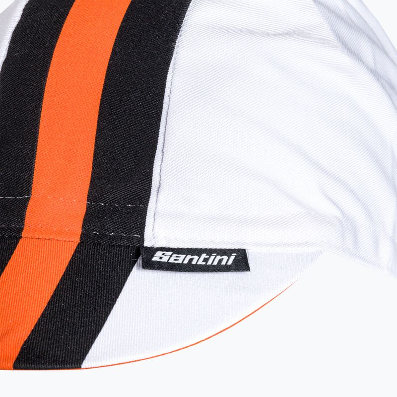 Cappellino da ciclismo Santini Bengala bianco 7