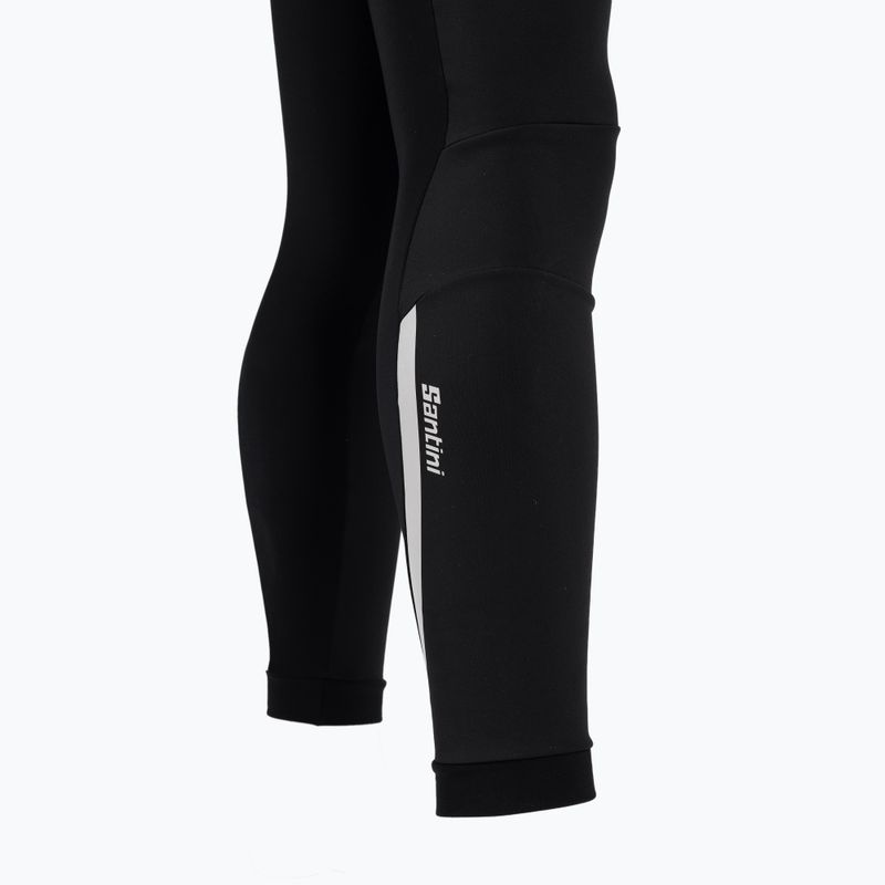 Pantaloni da ciclismo da uomo Santini Omnia Bib Tights nero 4