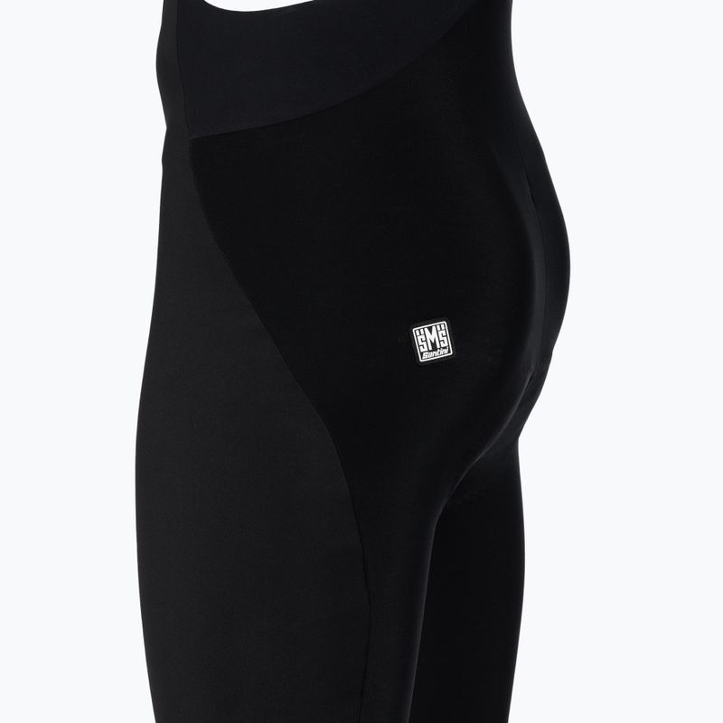 Pantaloni da ciclismo da uomo Santini Omnia Bib Tights nero 5