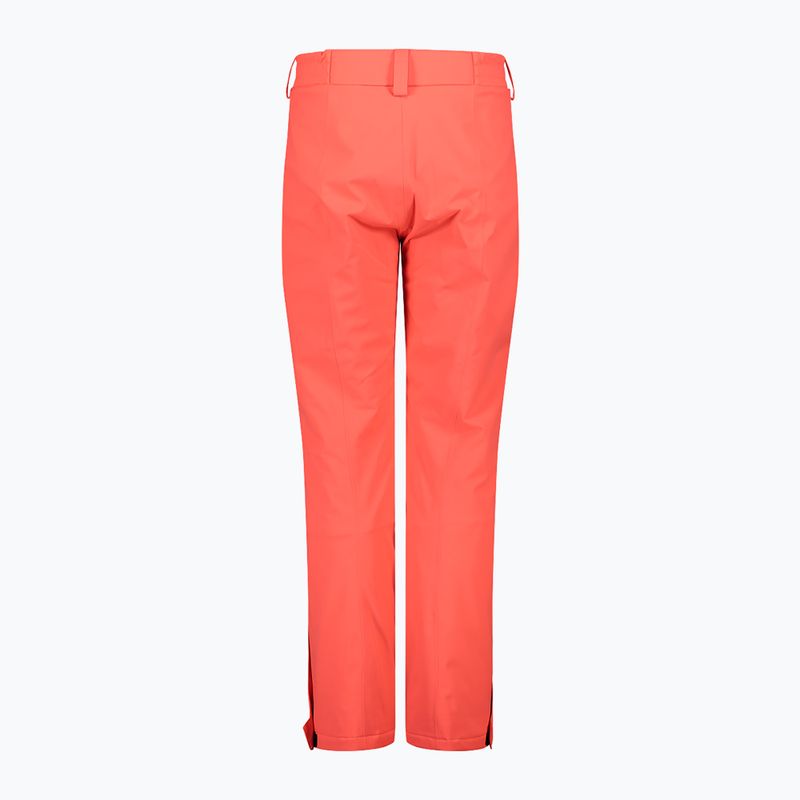 Pantaloni da sci da donna CMP 3W20636 rosso fluo 2