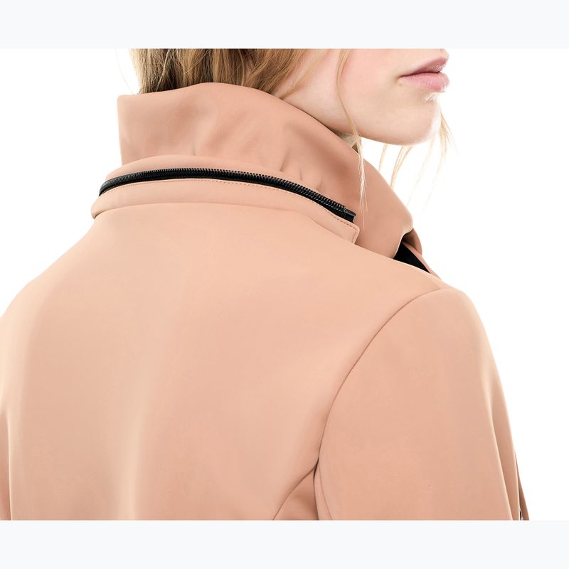 Tuta da sci da donna EA7 Emporio Armani Pure Softshell Jumpsuit mocha mousse 4
