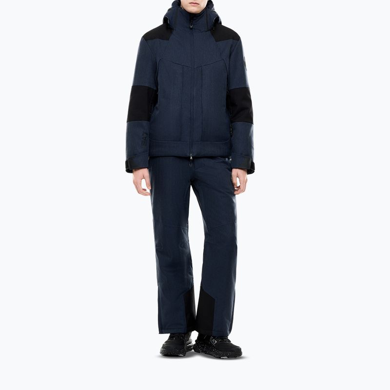 Giacca da sci da uomo EA7 Emporio Armani Elitary Fashion fancy blue herringbo 2