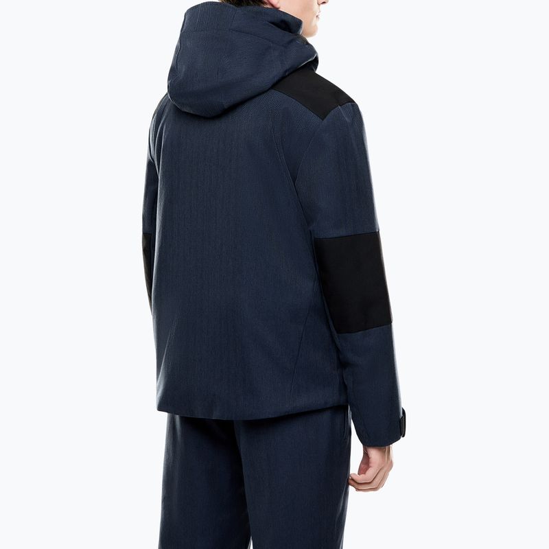 Giacca da sci da uomo EA7 Emporio Armani Elitary Fashion fancy blue herringbo 3