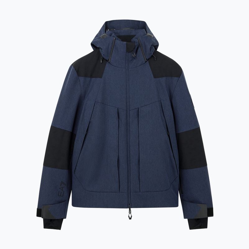 Giacca da sci da uomo EA7 Emporio Armani Elitary Fashion fancy blue herringbo 5