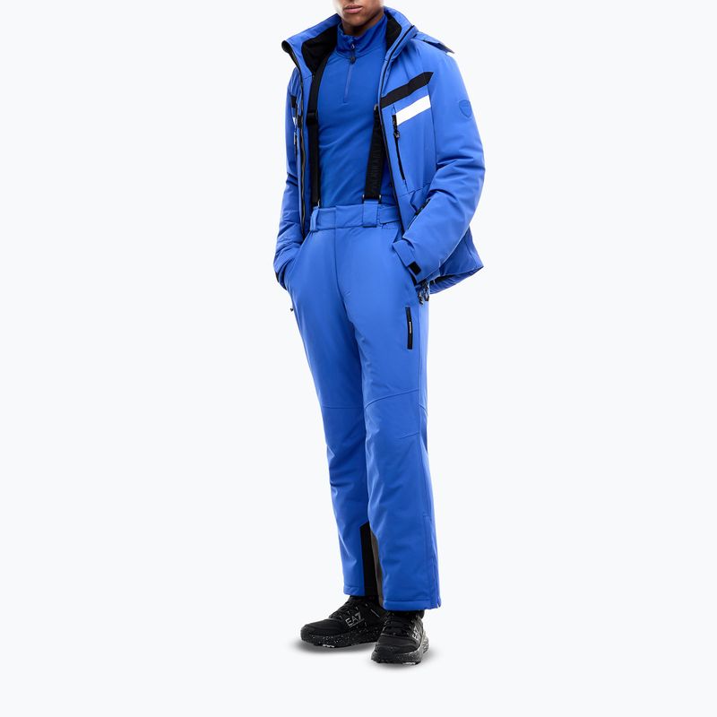 Felpa da sci uomo EA7 Emporio Armani Pure Powerstretch T-Top Half Zip new royal 2