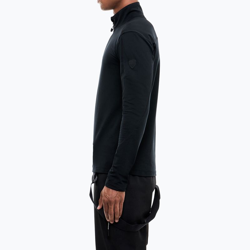 Felpa da sci uomo EA7 Emporio Armani Pure Powerstretch T-Top Half Zip black 4