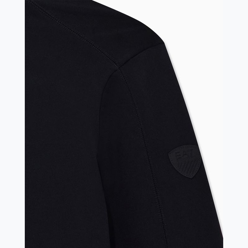 Felpa da sci uomo EA7 Emporio Armani Pure Powerstretch T-Top Half Zip black 8