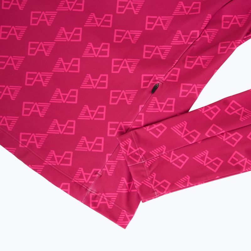 Felpa da sci donna EA7 Emporio Armani Pure Powerstretch T-Top Half Zip fancy vivacious mono 4