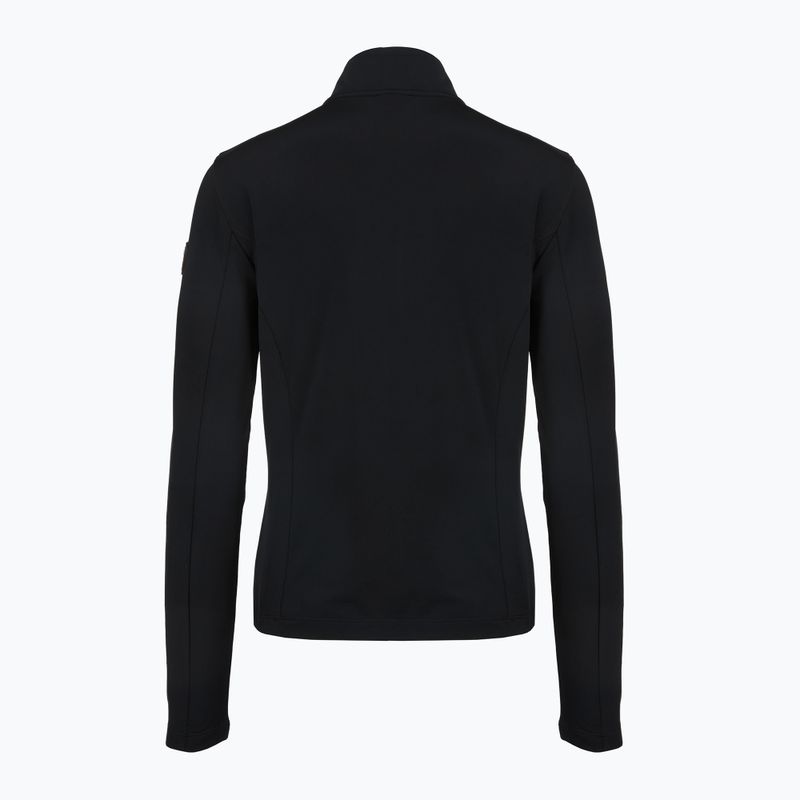 Felpa da sci donna EA7 Emporio Armani Pure Powerstretch T-Top Half Zip black 2