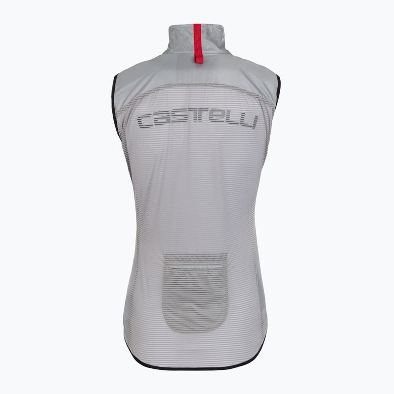 Gilet da ciclismo donna Castelli Aria W grigio argento 2
