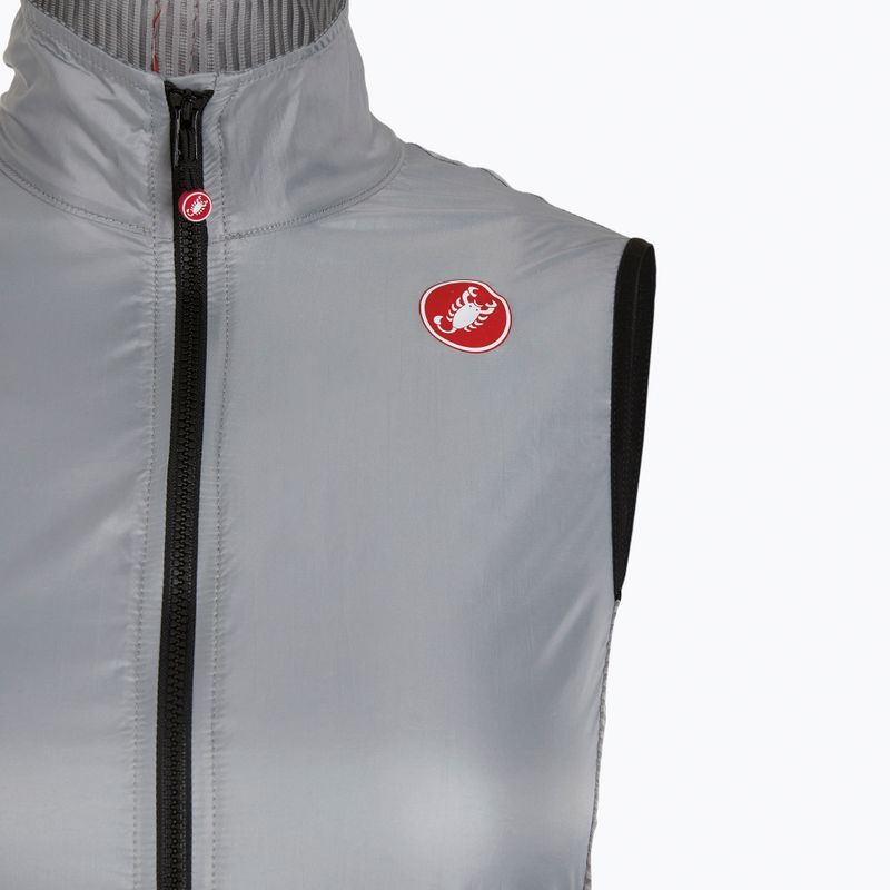 Gilet da ciclismo donna Castelli Aria W grigio argento 3