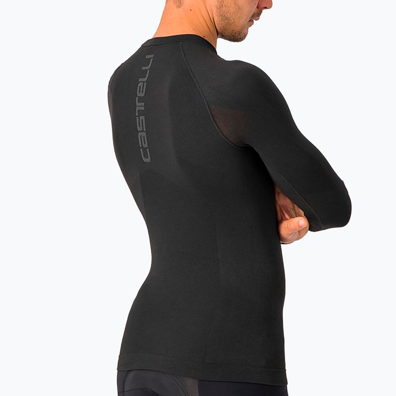 Castelli Core Seamless Base Layer ciclismo uomo manica lunga nero 4