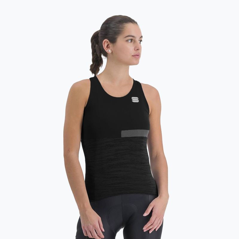 Maglia ciclismo donna Sportful Giara Top nero