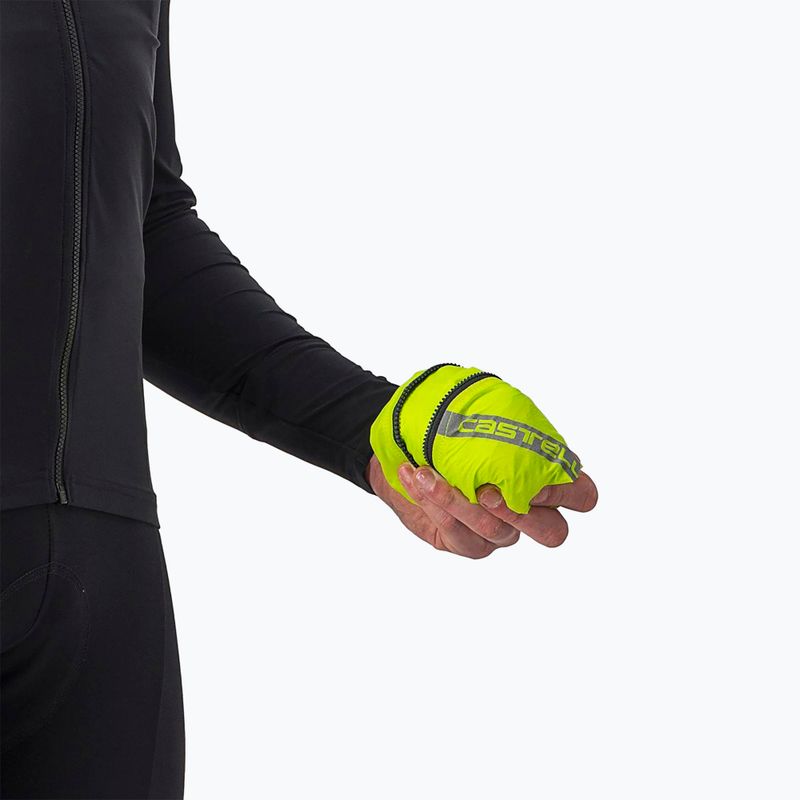 Giacca da ciclismo Castelli Squadra Stretch uomo lime elettrico/grigio scuro 3