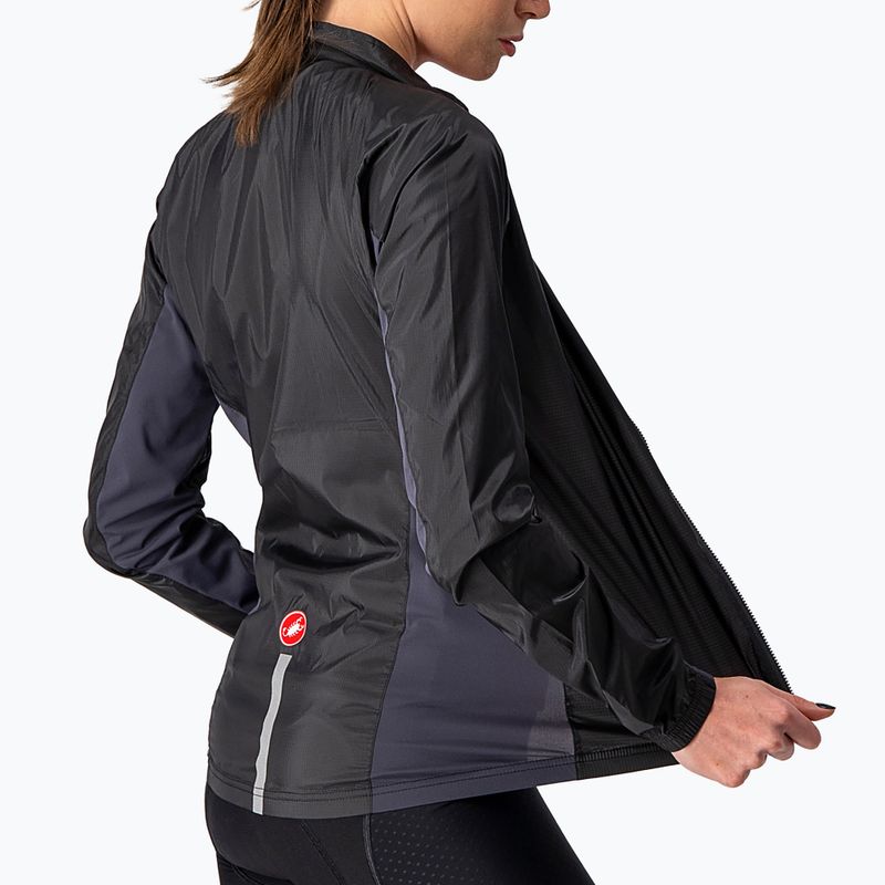 Giacca da ciclismo donna Castelli Squadra Stretch nero chiaro/grigio scuro 4