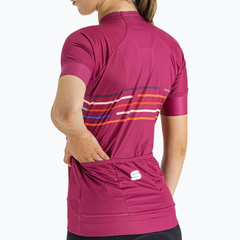 Maglia ciclismo donna Sportful Vélodrome ciclamino 6