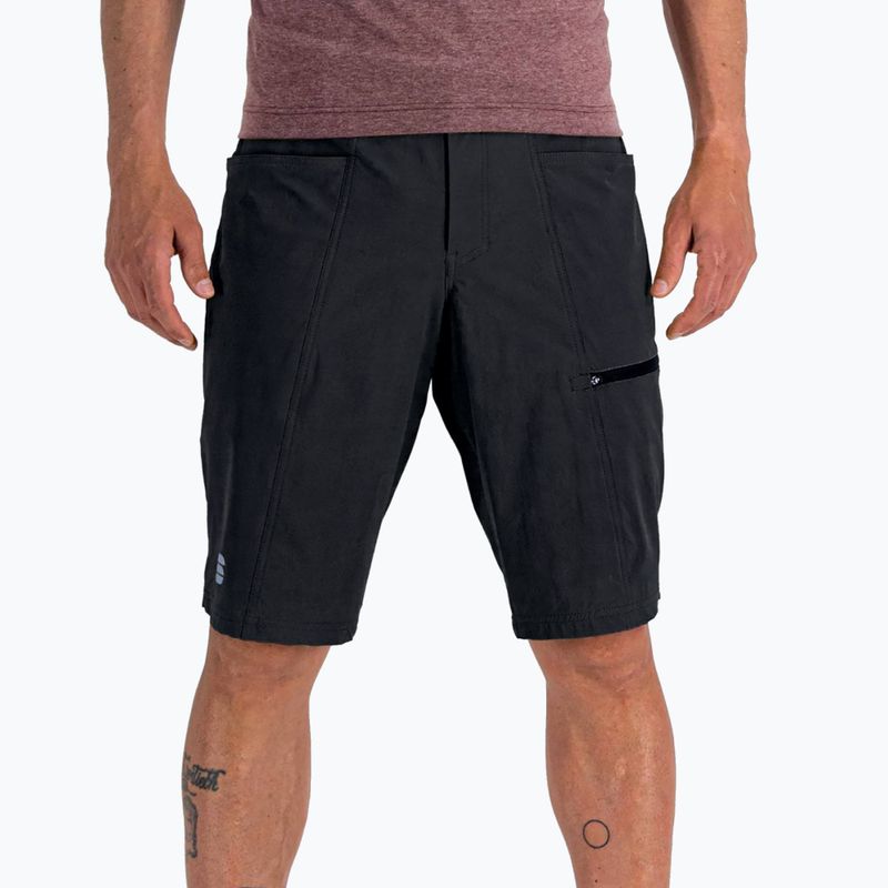 Pantaloncini da ciclismo Sportful Giara Overshort da uomo, nero