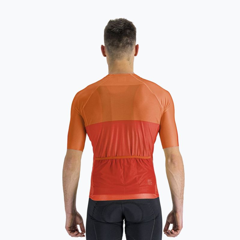 Maglia da ciclismo Sportful Light Pro da uomo rosso peperoncino/carota 2