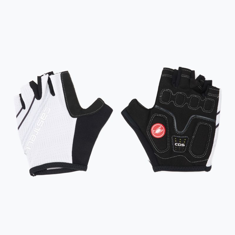Guanti da ciclismo donna Castelli Dolcissima 2 avorio/grigio scuro/grigio argento