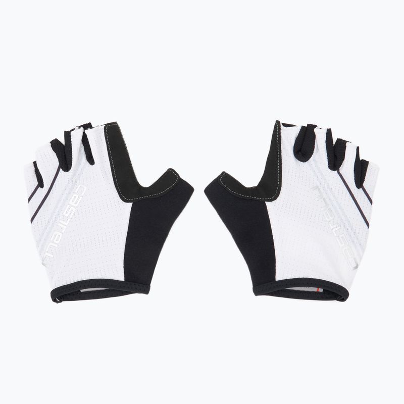 Guanti da ciclismo donna Castelli Dolcissima 2 avorio/grigio scuro/grigio argento 2