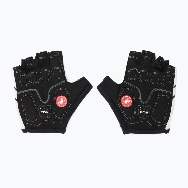 Guanti da ciclismo donna Castelli Dolcissima 2 avorio/grigio scuro/grigio argento 3