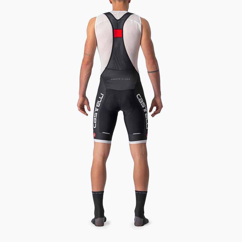 Pantaloncini da ciclismo Castelli Competizione Kit uomo nero/argento grigio 2