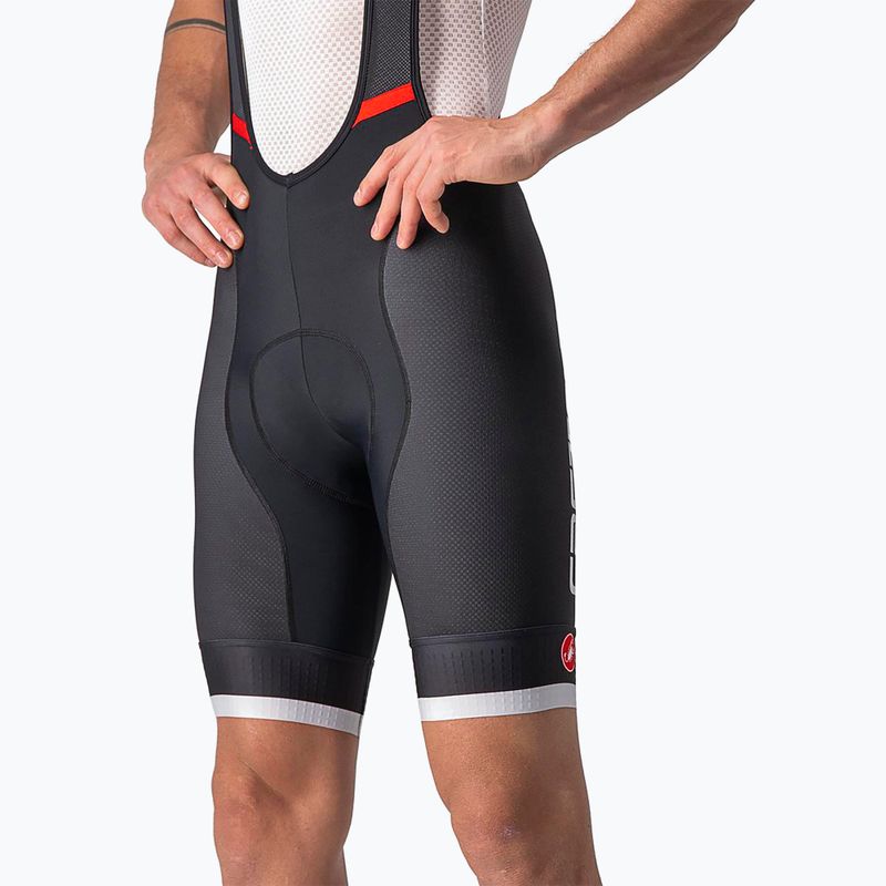 Pantaloncini da ciclismo Castelli Competizione Kit uomo nero/argento grigio 4
