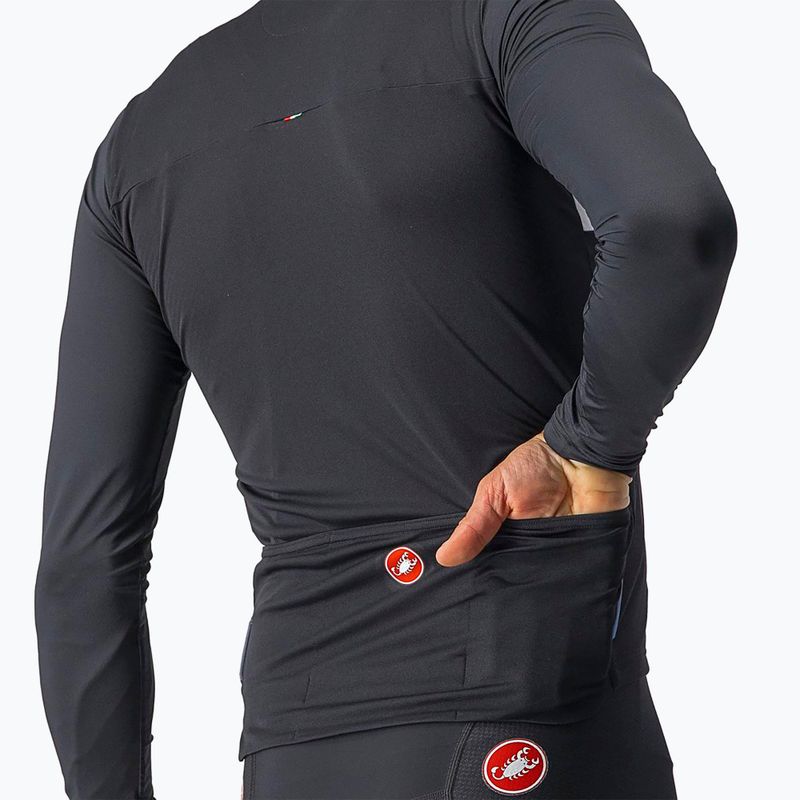 Manica lunga da ciclismo Castelli Prologo 7 light uomo nero/grigio argento/avorio 3