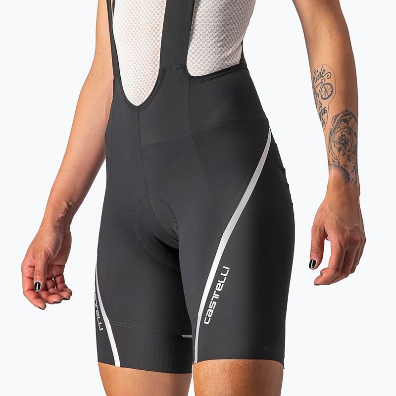 Pantaloncini da ciclismo da donna Castelli Velocissima 3 nero/argento 3
