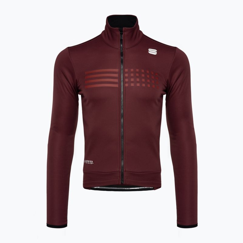 Giacca da ciclismo Sportful Tempo da uomo, vino rosso