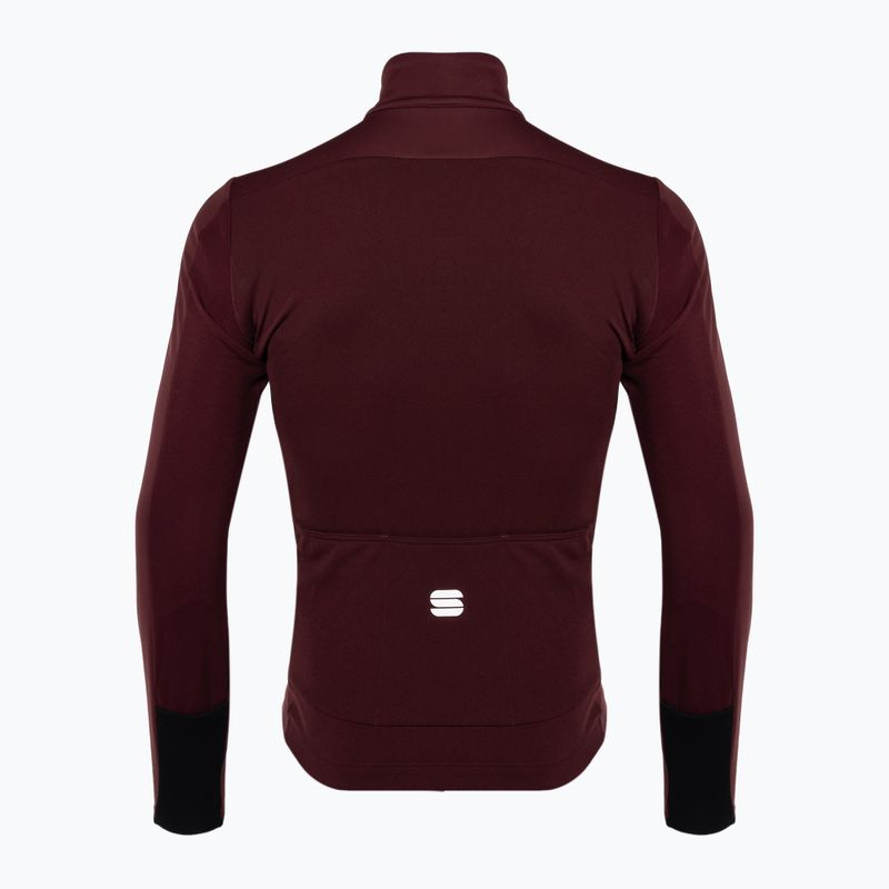 Giacca da ciclismo Sportful Tempo da uomo, vino rosso 2