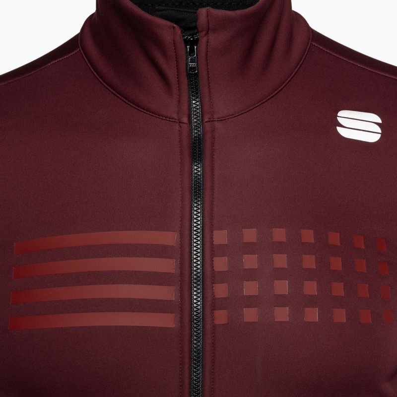 Giacca da ciclismo Sportful Tempo da uomo, vino rosso 3