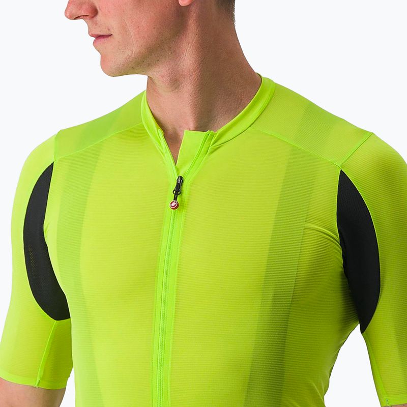 Maglia da ciclismo Castelli Superleggera 3 electric lime da uomo 3