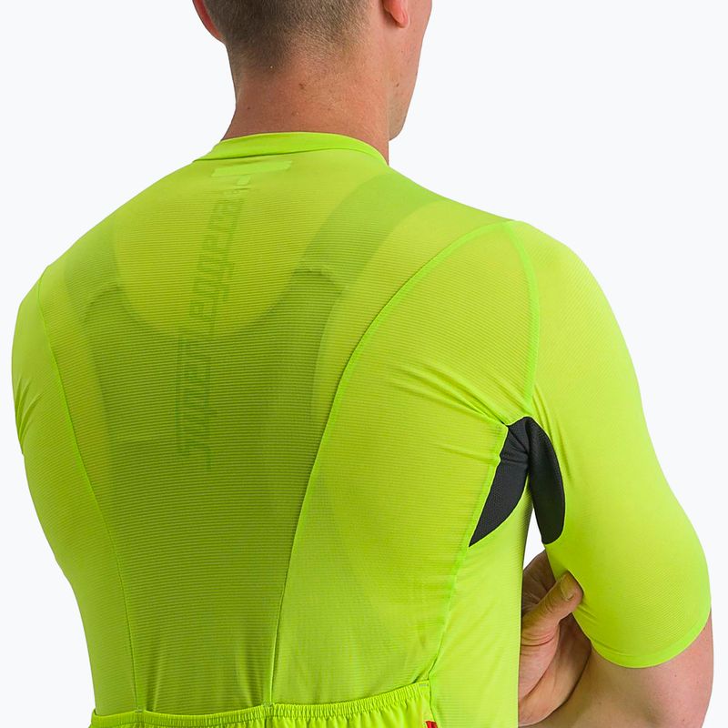 Maglia da ciclismo Castelli Superleggera 3 electric lime da uomo 4