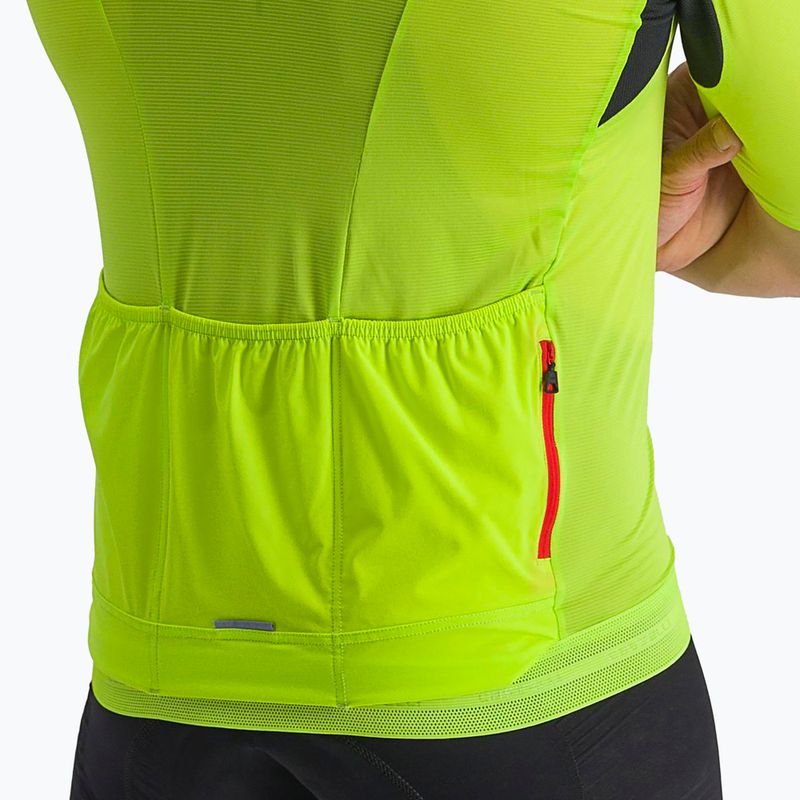 Maglia da ciclismo Castelli Superleggera 3 electric lime da uomo 5