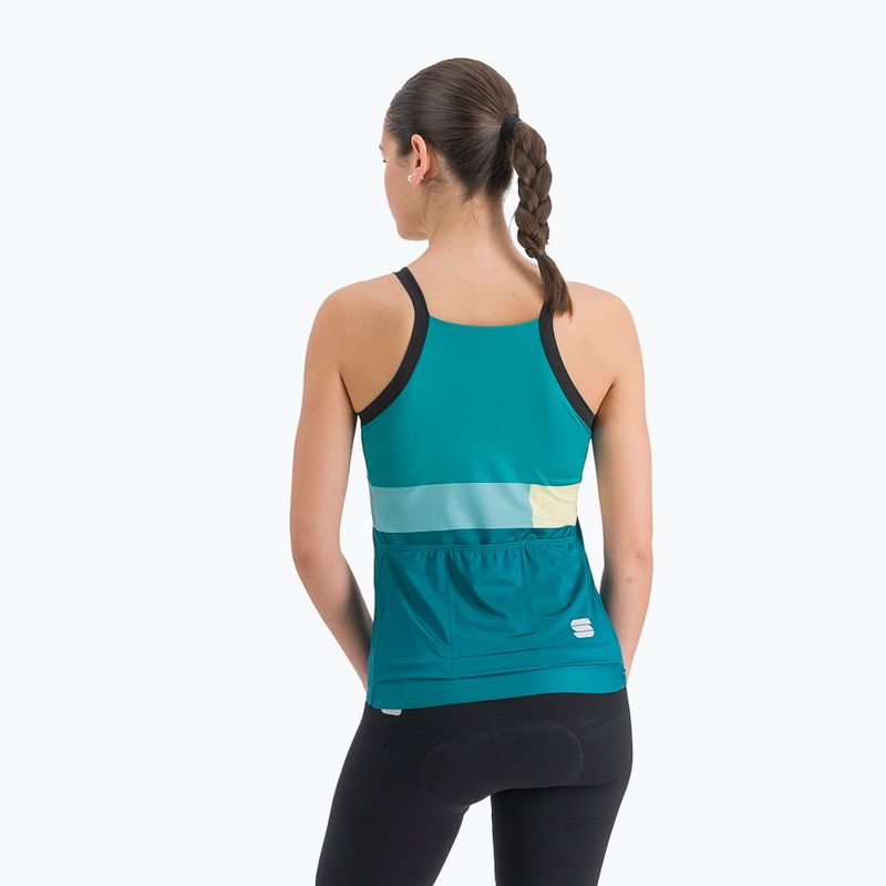 Maglia ciclismo donna Sportful Snap Top tonalità spuce/verde chiaro 5