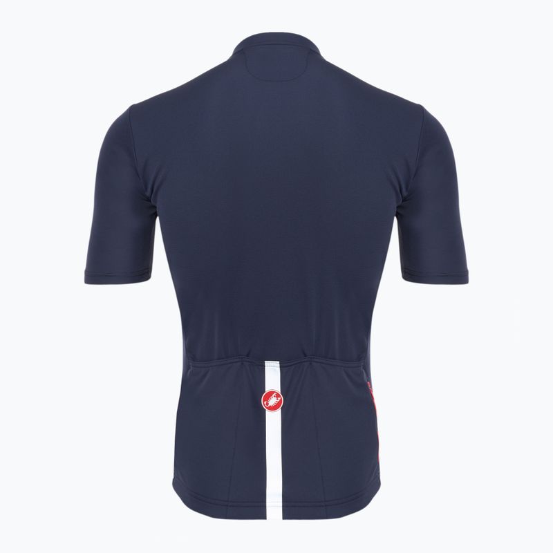 Maglia da ciclismo Castelli Classifica belgian blue da uomo 2