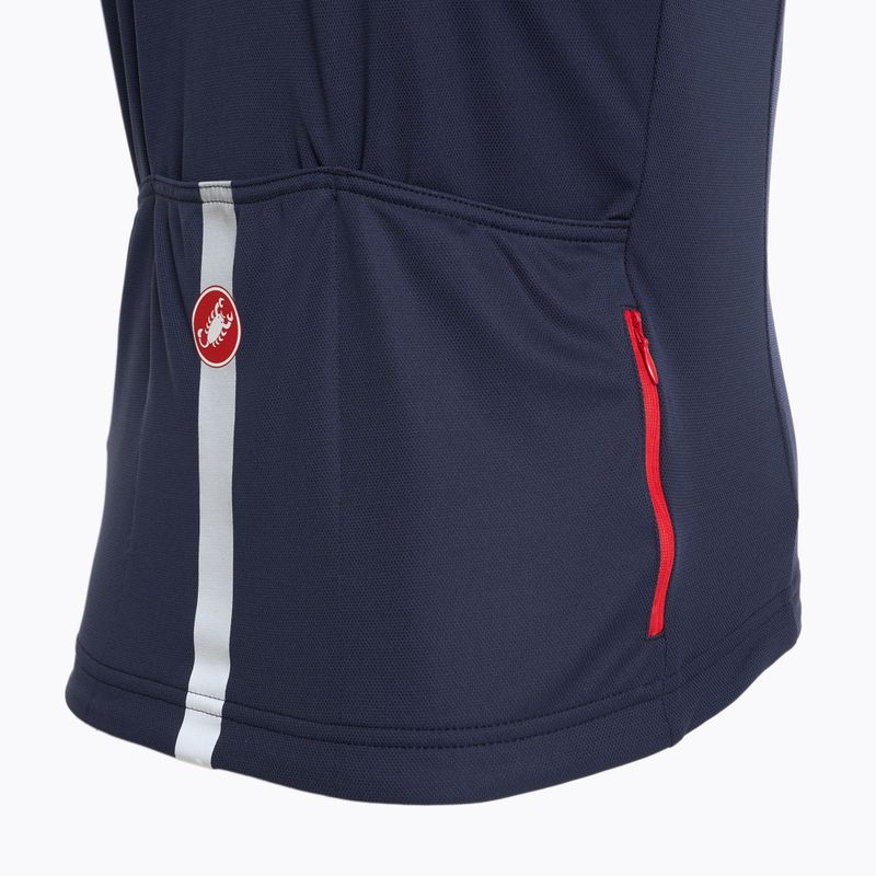 Maglia da ciclismo Castelli Classifica belgian blue da uomo 3