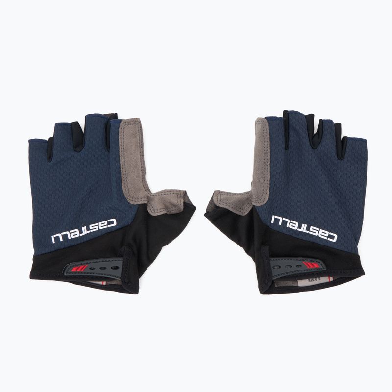Guanti da ciclismo da uomo Castelli Entrata V blu belga 2